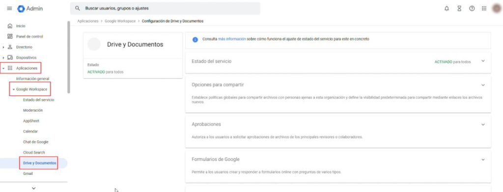 Como convertir una cuenta de usuario principal de google workspace en un alias sin perder datos • Tu Web Posicionada SEO • Acceso Aplicación Drive